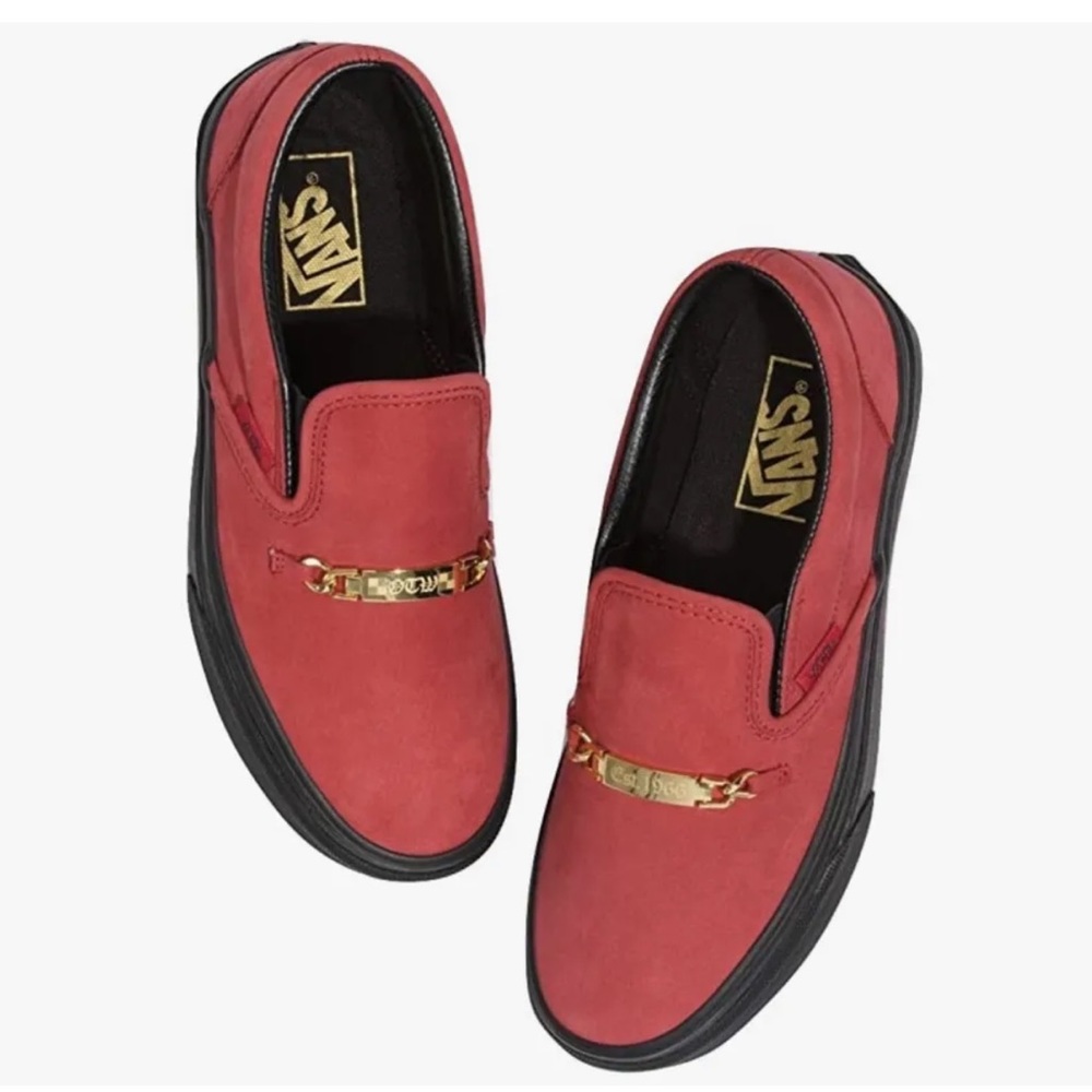 VANS Classic Slip-On 'ID Tag - Chili Pepper Women’s 6.0 Nwob